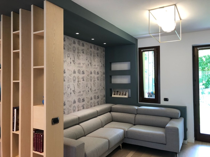 arredamento casa progetto zona giorno design cucina soggiorno mobile tv illuminazione pavimento(6)