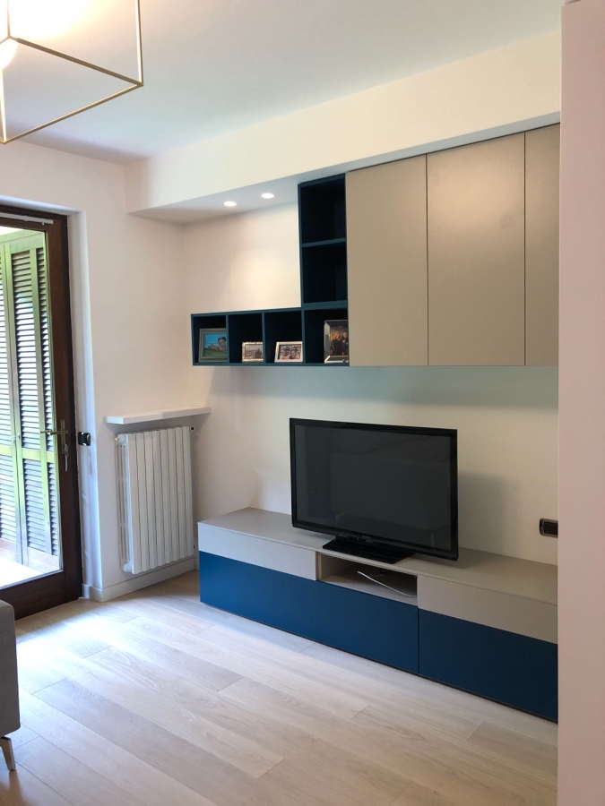 arredamento casa progetto zona giorno design cucina soggiorno mobile tv illuminazione pavimento(9)
