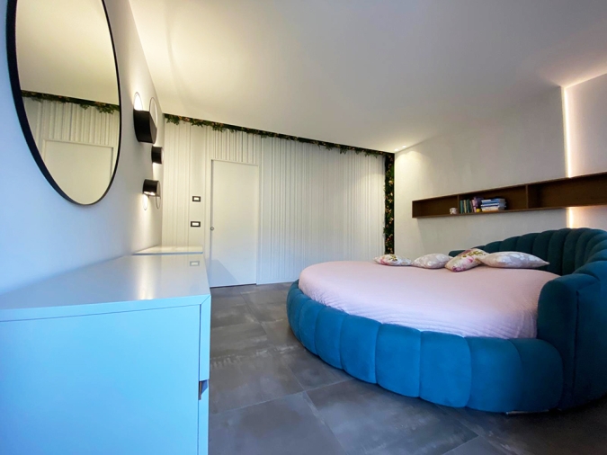 progettazione realizzazione arredamento soggiorno camera letto rotondo quarona 15
